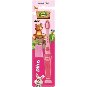 Sweet Animals Yumuşak Diş Fırçası Pembe