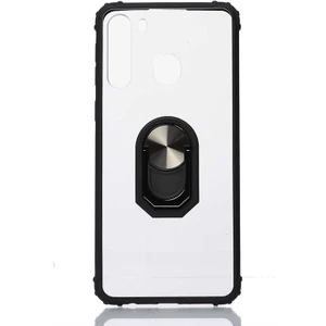 Kip GSM Samsung Galaxy A21 Kılıf Arkası Şeffaf Köşeleri Renkli Tank Kılıf