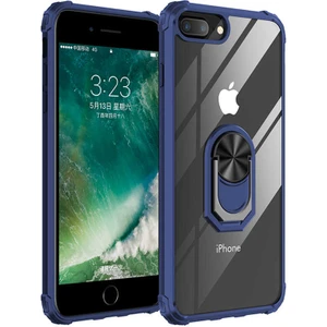 Kip GSM Apple iPhone 8 Plus Kılıf Arkası Şeffaf Köşeleri Renkli Tank Kılıf