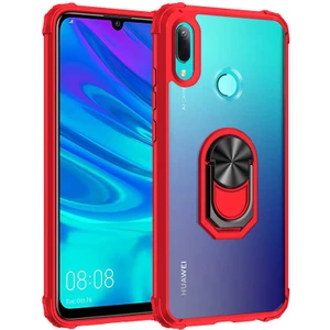 Kip GSM Huawei Y6 2019 Kılıf Arkası Şeffaf Köşeleri Renkli Tank Kılıf
