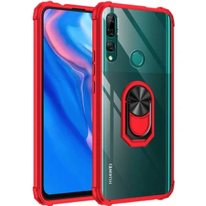 Kip GSM Huawei Y9 Prime 2019 Kılıf Arkası Şeffaf Köşeleri Renkli Tank Kılıf