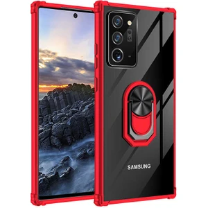 Kip GSM Samsung Galaxy Note 20 Ultra Kılıf Arkası Şeffaf Köşeleri Renkli Tank Kılıf