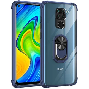 Kip GSM Xiaomi Redmi Note 9 Kılıf Arkası Şeffaf Köşeleri Renkli Tank Kılıf