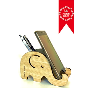 Galeno Design™ Elephant-Ahşap Masaüstü Organizer&Telefon Standı