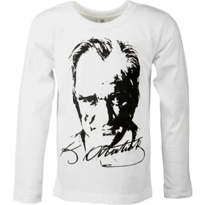 Fires Giyim Atatürk Uzun Kollu Penye Süper Kaliteli 23 Nisan 29 Ekim Atatürk Uzun Kol Tişört