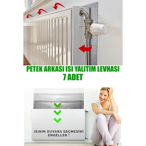 Ankaflex 7 Adet Kalorifer Peteği Arkası Isı Yalıtım ve Izolasyon Levhası Radyatör Arkalığı Yalıtım Malzemesi