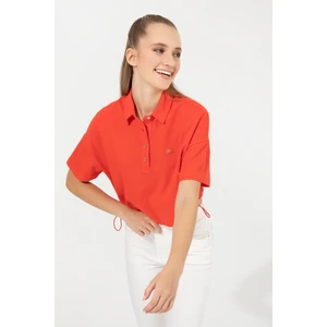 U.S. Polo Assn. Kadın Kırmızı T-Shirt 50249063-VR213