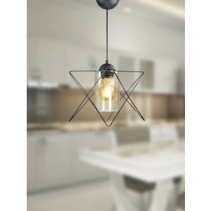 Aydın Homelight Zikzak Tekli Bal Mikalı Siyah Sarkıt Avize