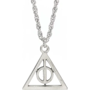 Harry Potter Ölüm Yadigarları Kolye Üçgen Gümüş Renk Burgu Zincir Kolye