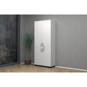 Tam Kapak Dolap 80x35x185cm Beyaz