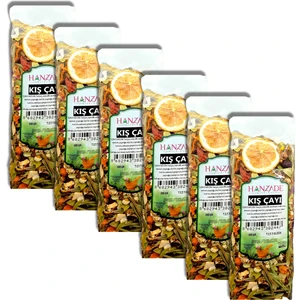 Hanzade Bitkisel Kış Çayı 200 gr x 6 Adet Zengin Içerikli