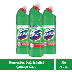 Yoğun Kıvamlı Çamaşır Suyu Maksimum Hijyen Dağ Esintisi 750 mlX3