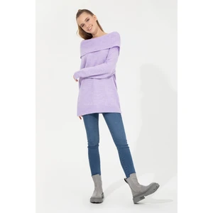 U.S. Polo Assn. Kadın Lila Triko Kazak 50253330-VR034