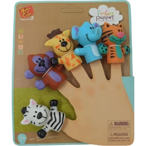 PopŞeker Finger Puppet 5 Hayvanlı Parmak Kuklası Oyuncak Parmak Kuklaları