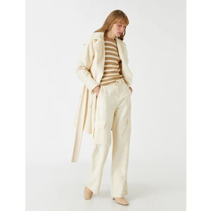 Süet Görünümlü Kaban Kuşaklı