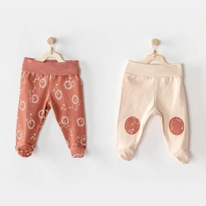 Footed Mix 2'li Patikli Bebek Pantolonu AC23455