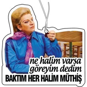 Zeki Müren Her Halim Müthiş Komik Tasarımlı Dekoratif Oto Araç Kokusu ve Aksesuarı