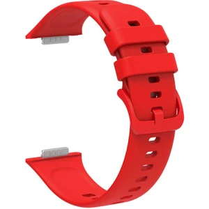 Case Street Casestreet Huawei Watch Fit 2 Kordon Renkli Mat Kançalı Silikon Krd 43 Kırmızı