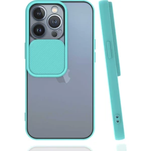 Kip GSM Apple iPhone 13 Pro Kılıf Kamera Lens Korumalı Sürgülü Slayt Kılıf