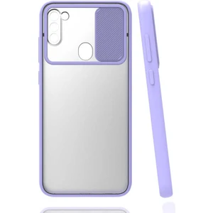 Kip GSM Samsung Galaxy M11 Kılıf Kamera Lens Korumalı Sürgülü Slayt Kılıf