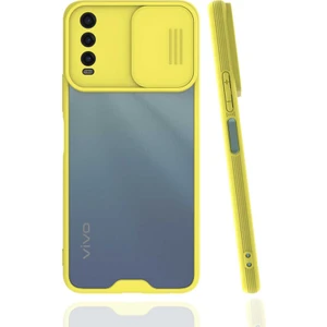 Kip GSM Vivo Y20S Kılıf Kamera Lens Korumalı Sürgülü Slayt Kılıf