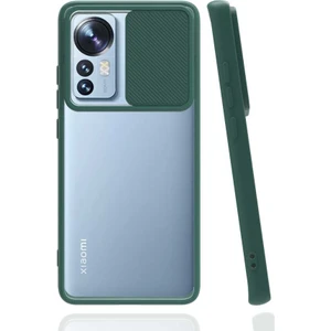 Kip GSM Xiaomi Mi 12 Kılıf Kamera Lens Korumalı Sürgülü Slayt Kılıf