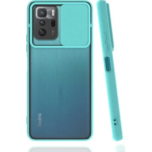 Kip GSM Xiaomi Poco X3 Gt Kılıf Kamera Lens Korumalı Sürgülü Slayt Kılıf