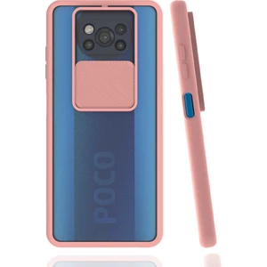 Kip GSM Xiaomi Poco X3 Kılıf Kamera Lens Korumalı Sürgülü Slayt Kılıf
