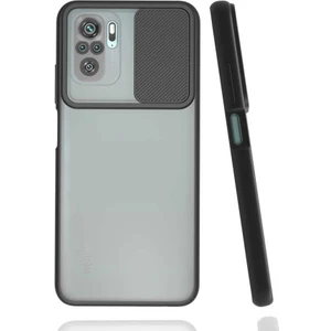 Kip GSM Xiaomi Redmi Note 10 Kılıf Kamera Lens Korumalı Sürgülü Slayt Kılıf
