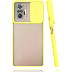 Kip GSM Xiaomi Redmi Note 10 Pro Kılıf Kamera Lens Korumalı Sürgülü Slayt Kılıf