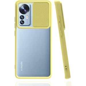 Kip GSM Xiaomi Mi 12 Kılıf Kamera Lens Korumalı Sürgülü Slayt Kılıf