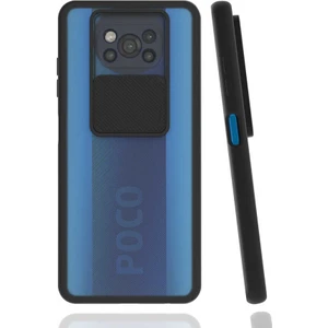 Kip GSM Xiaomi Poco X3 Kılıf Kamera Lens Korumalı Sürgülü Slayt Kılıf