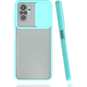 Kip GSM Xiaomi Redmi Note 10 Kılıf Kamera Lens Korumalı Sürgülü Slayt Kılıf