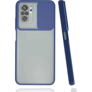 Kip GSM Xiaomi Redmi Note 10 Kılıf Kamera Lens Korumalı Sürgülü Slayt Kılıf