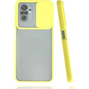 Kip GSM Xiaomi Redmi Note 10 Kılıf Kamera Lens Korumalı Sürgülü Slayt Kılıf