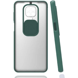 Kip GSM Xiaomi Redmi Note 9 Pro Kılıf Kamera Lens Korumalı Sürgülü Slayt Kılıf