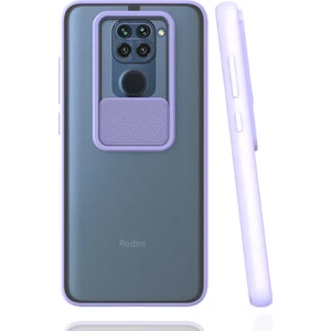 Kip GSM Xiaomi Redmi Note 9 Kılıf Kamera Lens Korumalı Sürgülü Slayt Kılıf