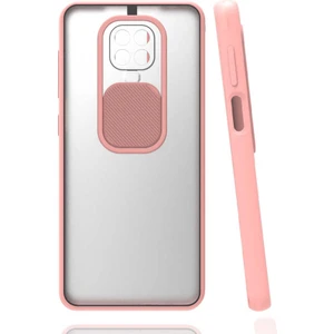 Kip GSM Xiaomi Redmi Note 9s Kılıf Kamera Lens Korumalı Sürgülü Slayt Kılıf
