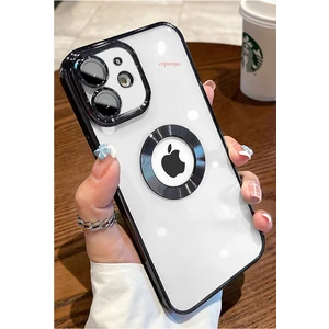 iPhone 11 Uyumlu Köşeleri Renkli Şeffaf Kamera Korumalı Silikon Luxury Telefon Kılıfı