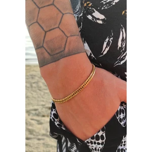 The Steel Unisex Küba Gold Çelik Bileklik