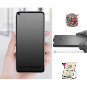 Oppo A55 Ekran Koruyucu Mat Seramik Esnek Tam Kaplayan  Cam Nano