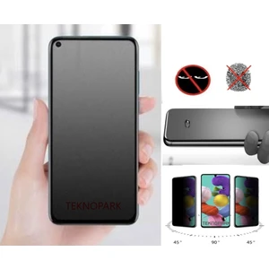 Oppo A96 Mat Hayalet Privacy Tam Kaplayan  Cam Seramik Nano Ekran Koruyucu