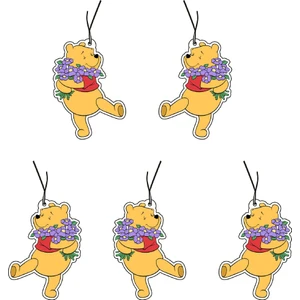 Jet Hızında Jethızında 5'li Set Sevimli Winnie De Pooh Tasarımlı Dekoratif Oto Kokusu