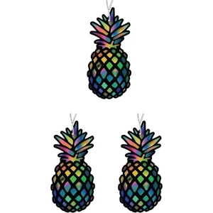 Jet Hızında Jethızında 3'lü Set Ananas Tasarımlı Dekoratif Oto Kokusu