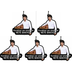 Jet Hızında Jethızında 5'li Set Kurabiye Var Simit Var Oto Kokusu