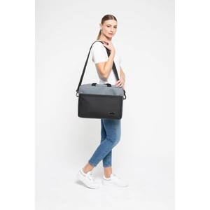 Mila ML-T104 15.6" Su Geçirmez Kumaş , Su Geçirmez Fermuar Laptop ,notebook Çantası-Gri