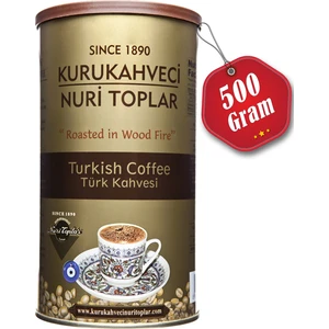 Nuri Toplar Türk Kahvesi Yuvarlak Metal Kutu 500 gr