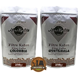 Nuri Toplar Filtre Kahveleri Guatemala ve Colombia Yöresel Paket 2X250 gr