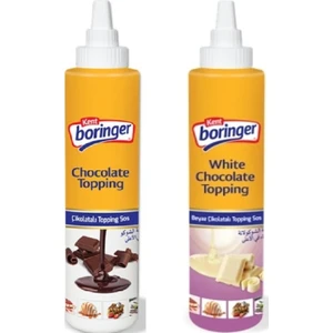 Kent Boringer Topping Sos 2li Set 750 gr Beyaz Çikolata+Çikolatalı