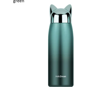 300ML Termos Paslanmaz Çelik Sevimli Kedi Kulakları Taşınabilir Seyahat Açık Kupa Kahve Çay Süt (Yurt Dışından)